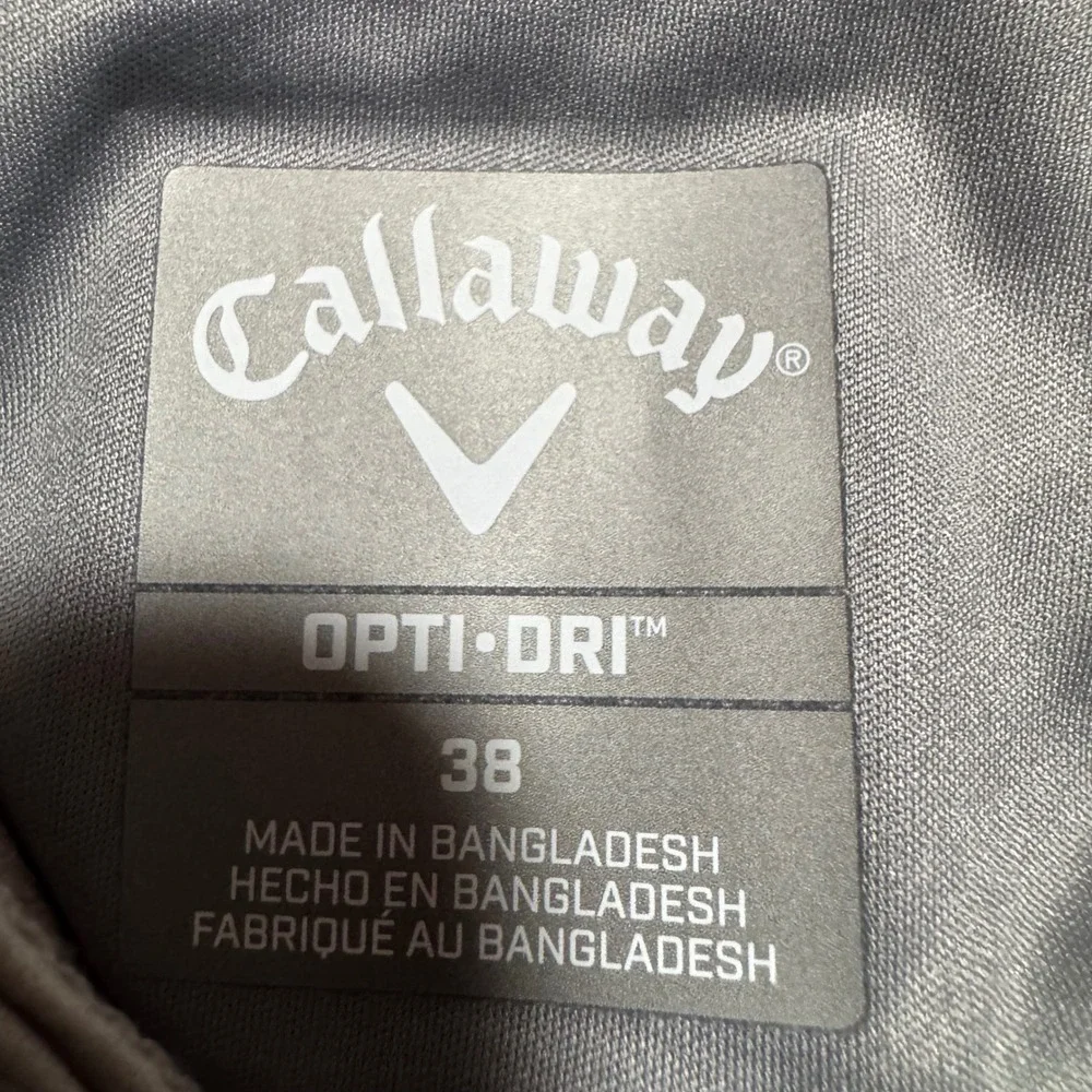 Callaway Golf Shorts Mens‎ 38 High Rise Opti Dri Stretch Light Gray Lightweight